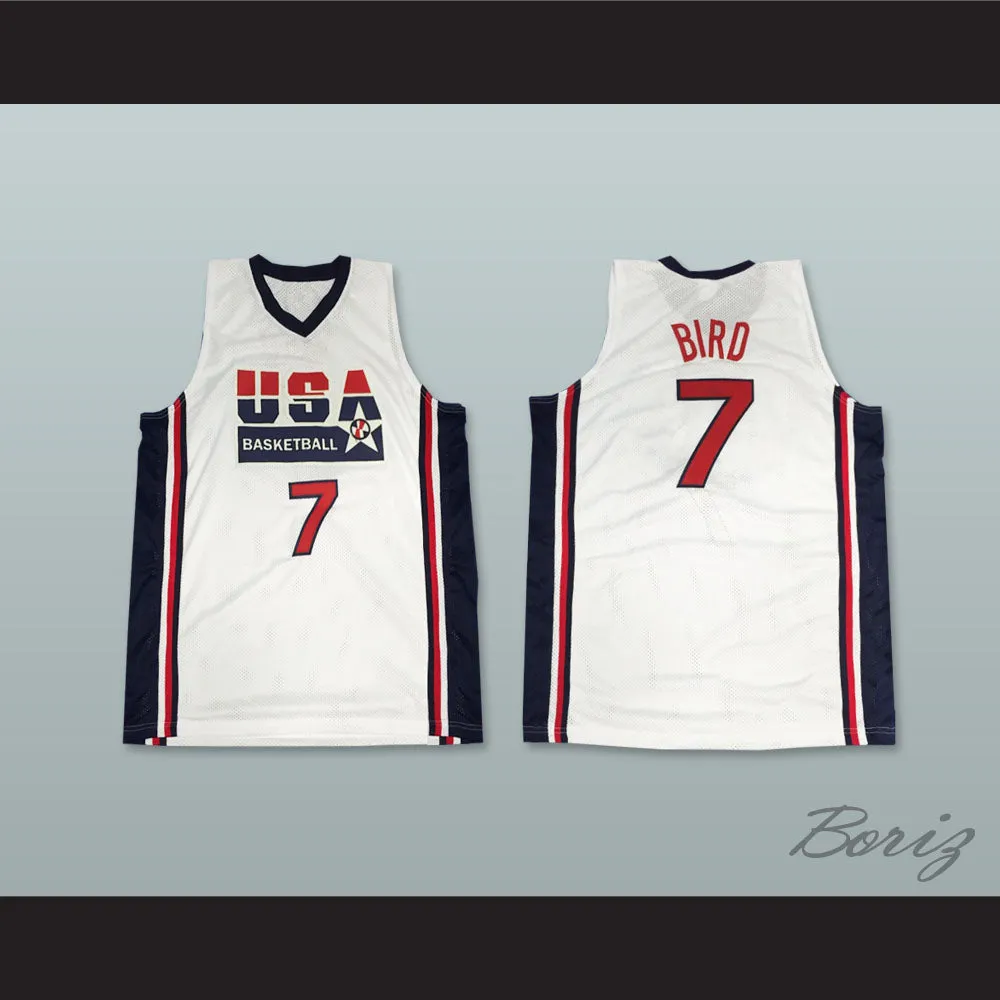 Larry Bird 7 USA Team Home Basketball Jersey