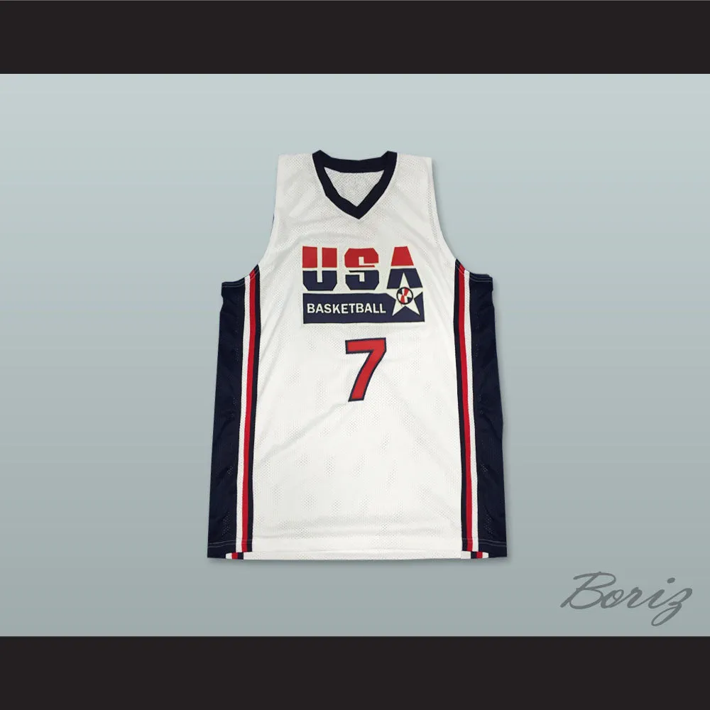 Larry Bird 7 USA Team Home Basketball Jersey