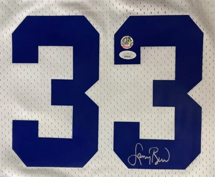 Larry Bird Signed Celtics All Star M&N Hardwood Classics Swingman Jersey JSA