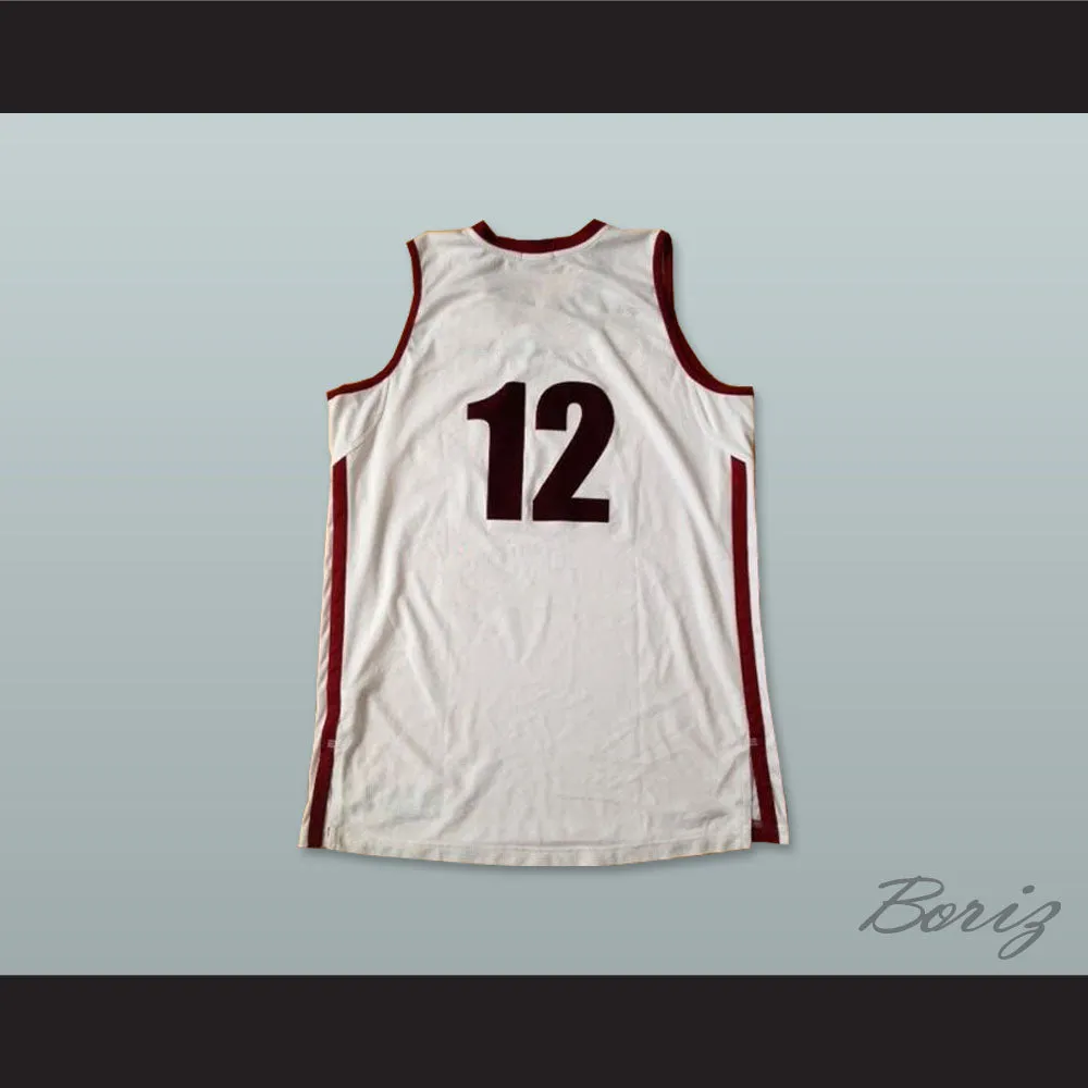 Latvija 12 National Team White Basketball Jersey