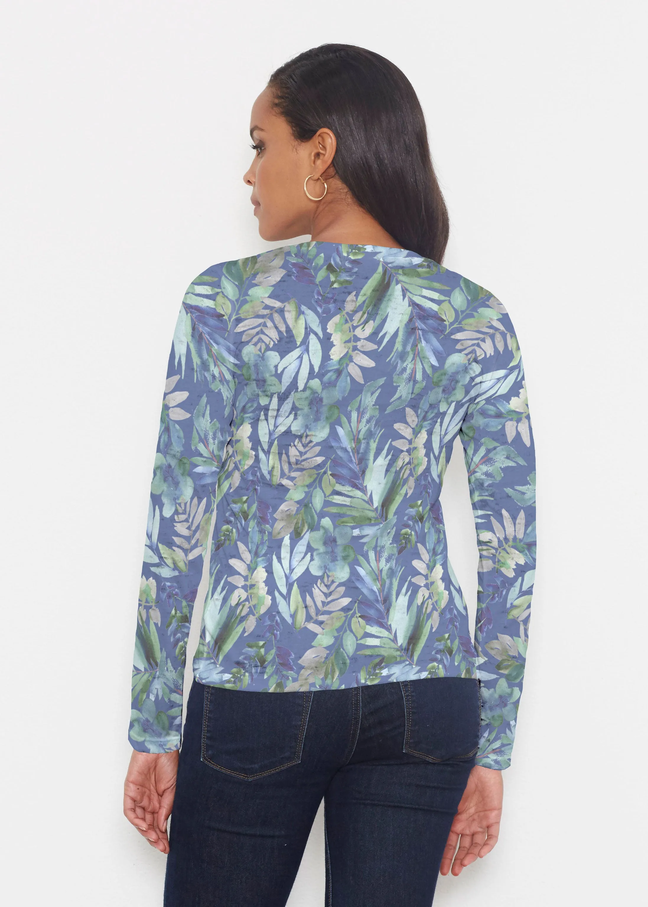 Leah Leaves (16258) ~ Signature Long Sleeve Crew Shirt