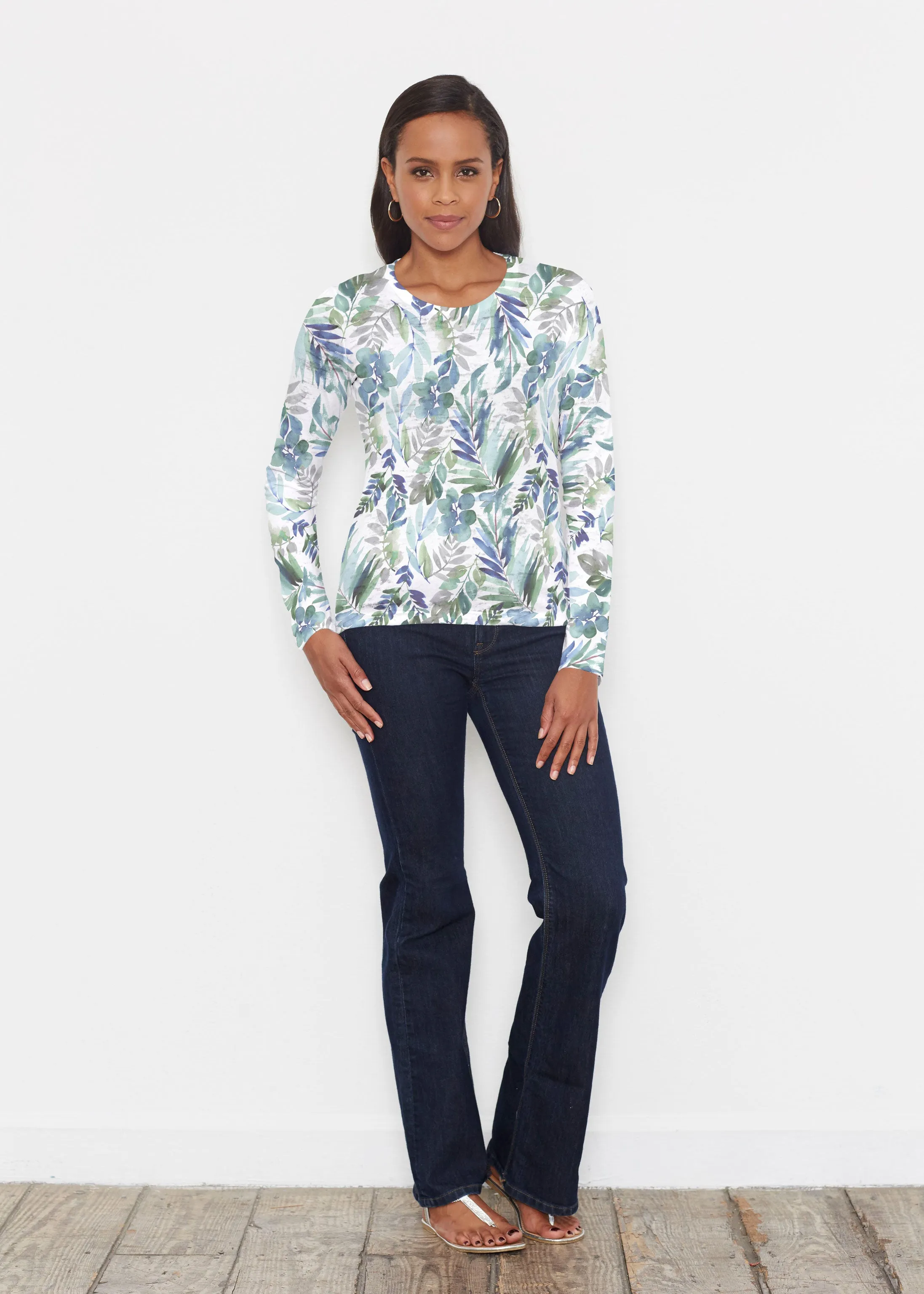 Leah Leaves (16258) ~ Signature Long Sleeve Crew Shirt