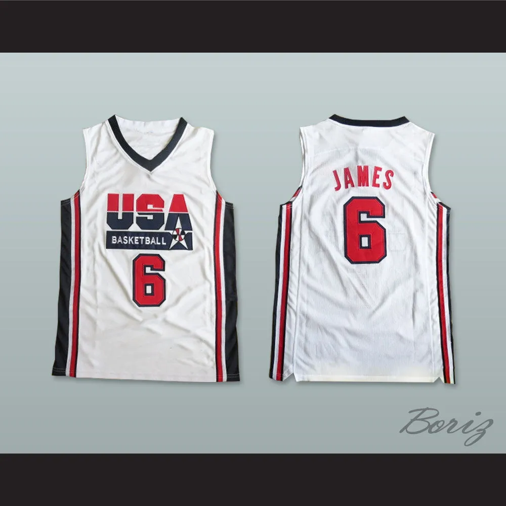 Lebron James 6 Team USA Basketball Jersey