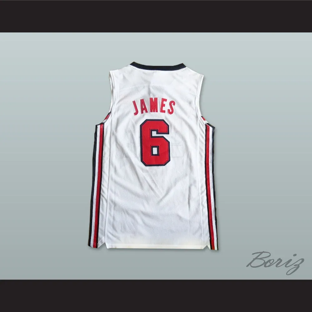 Lebron James 6 Team USA Basketball Jersey