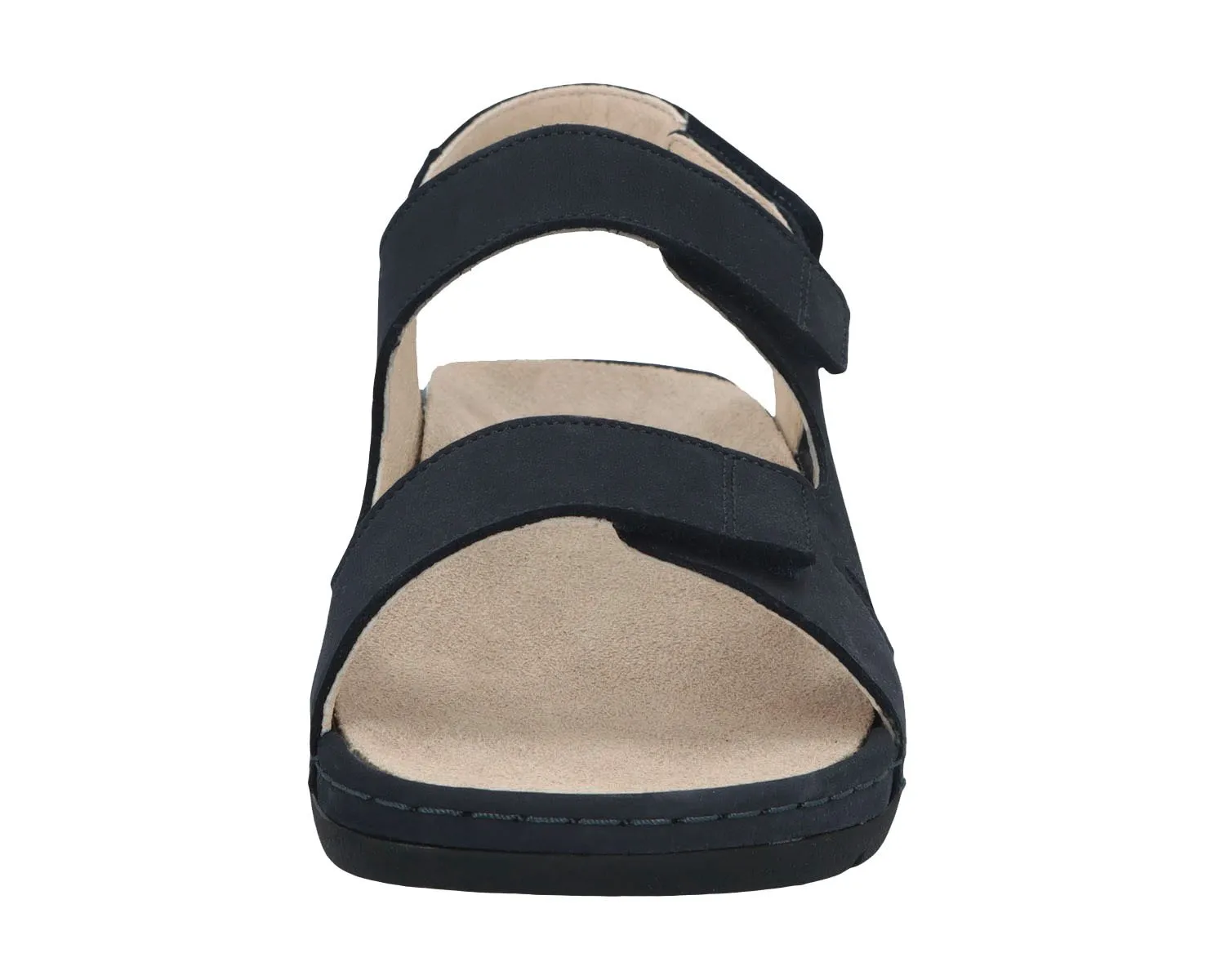 LEONA Navy Nubuck Leather