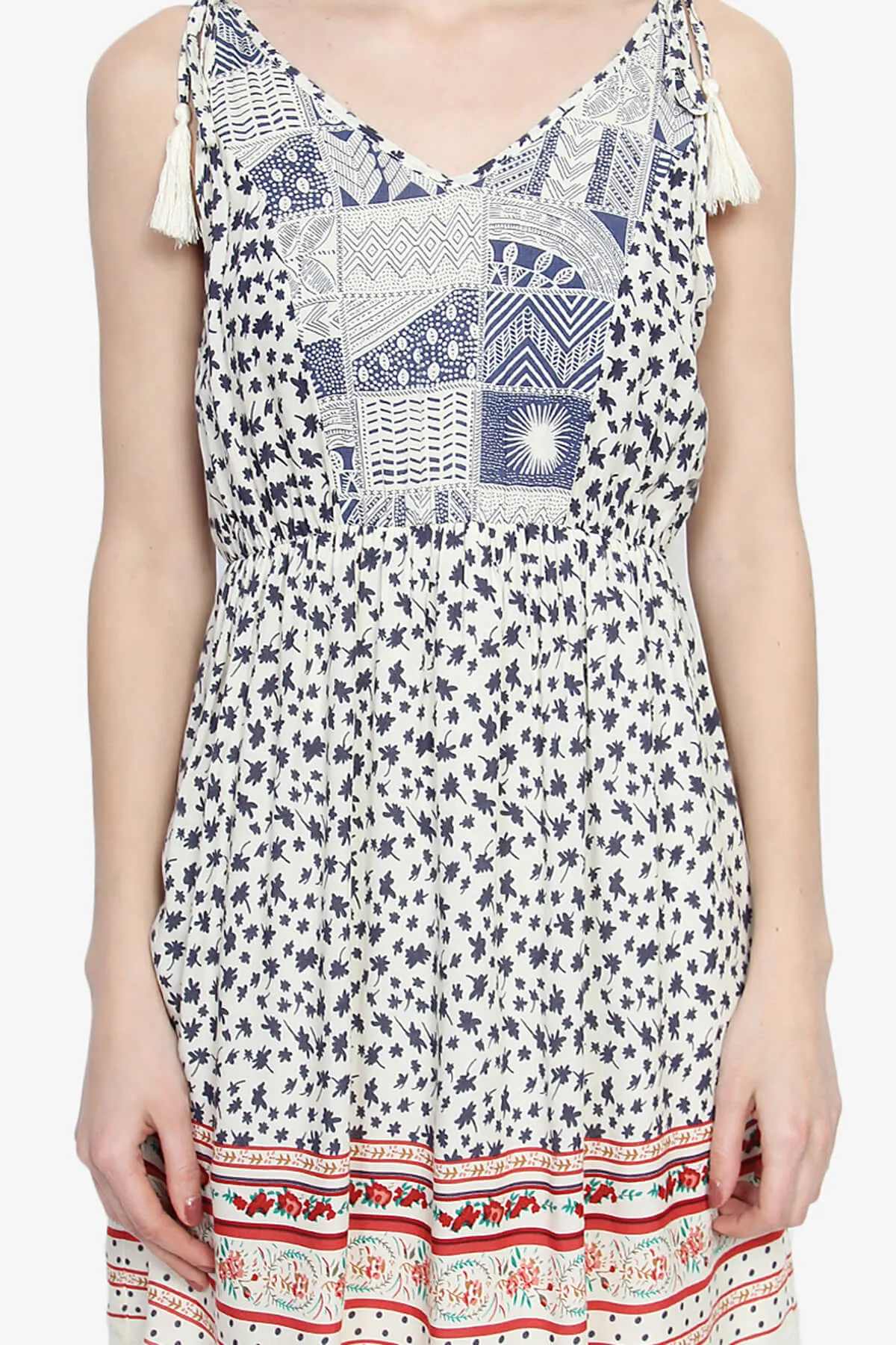 Lily Sleeveless Printed Fit & Flare Dress