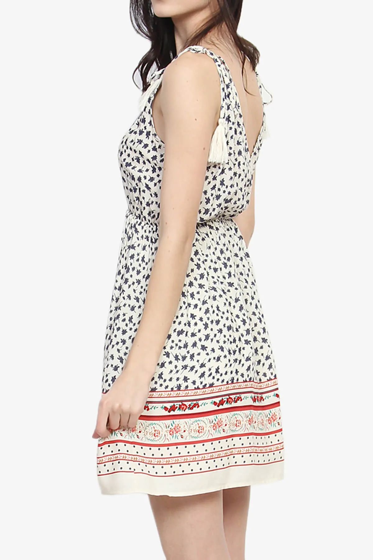 Lily Sleeveless Printed Fit & Flare Dress
