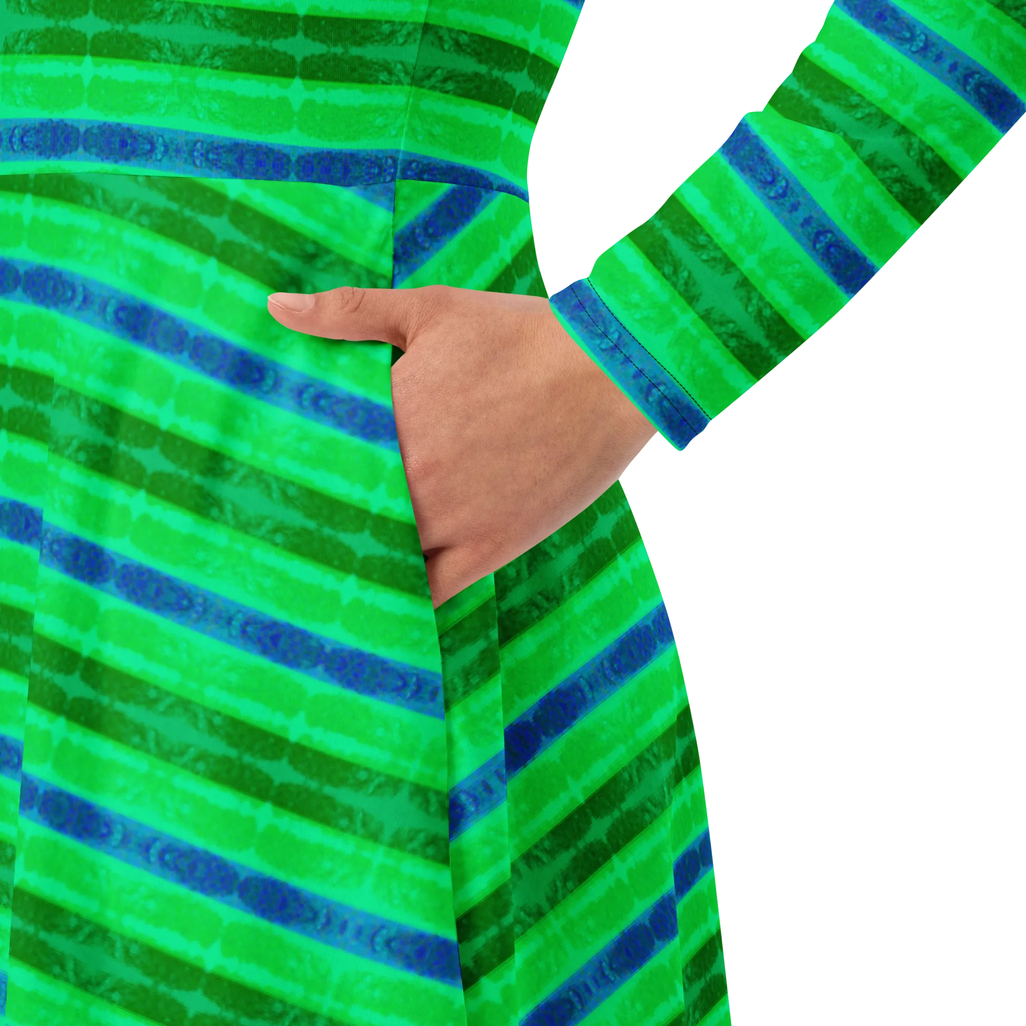 Long Sleeve Midi Dress (Her/Muliebris)(Rind#10 Rind Link Flip) RJSTH@Fabric#10 RJTHS2022 RJS
