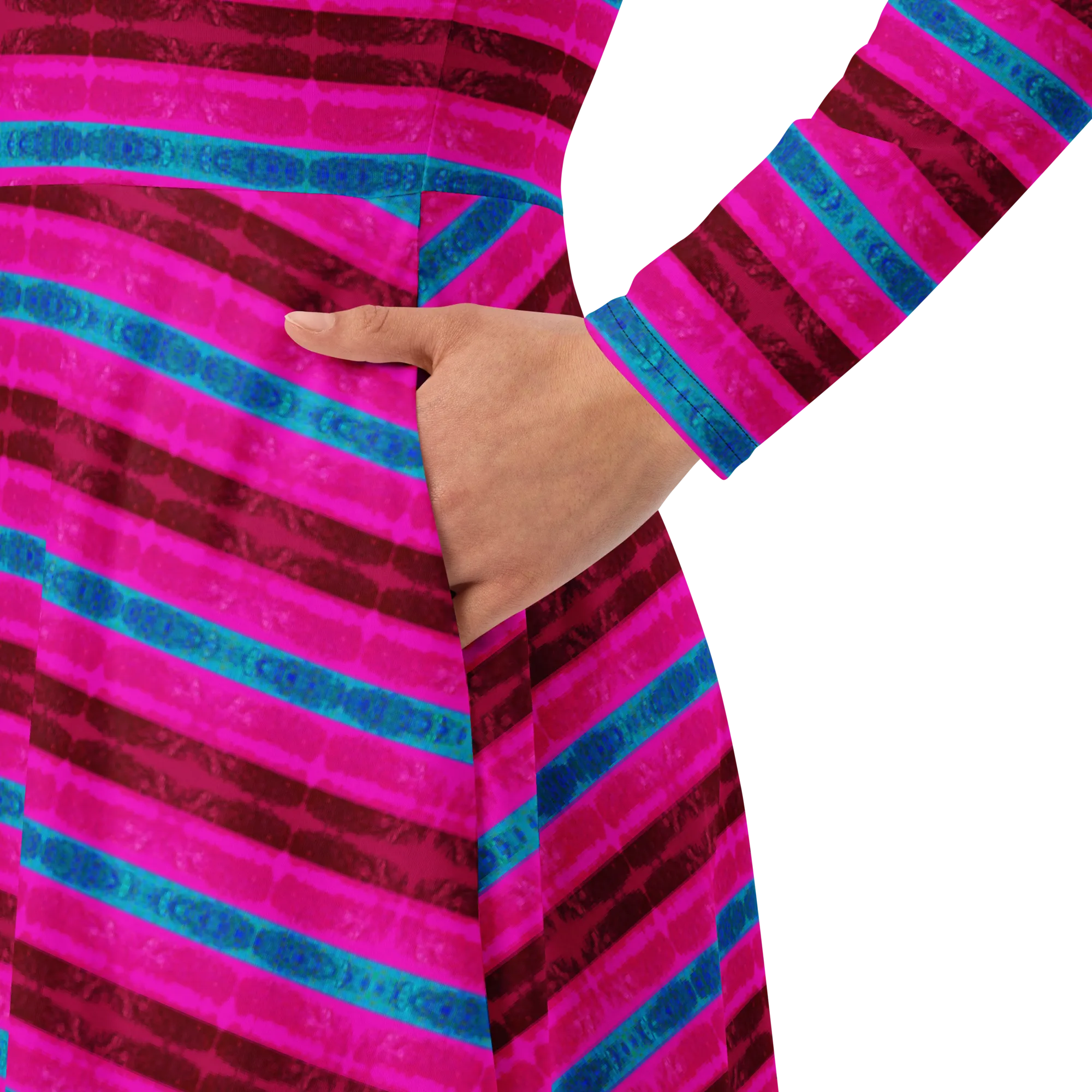 Long Sleeve Midi Dress (Her/Muliebris)(Rind#11 Rind Link Flip) RJSTH@Fabric#11 RJTHS2022 RJS