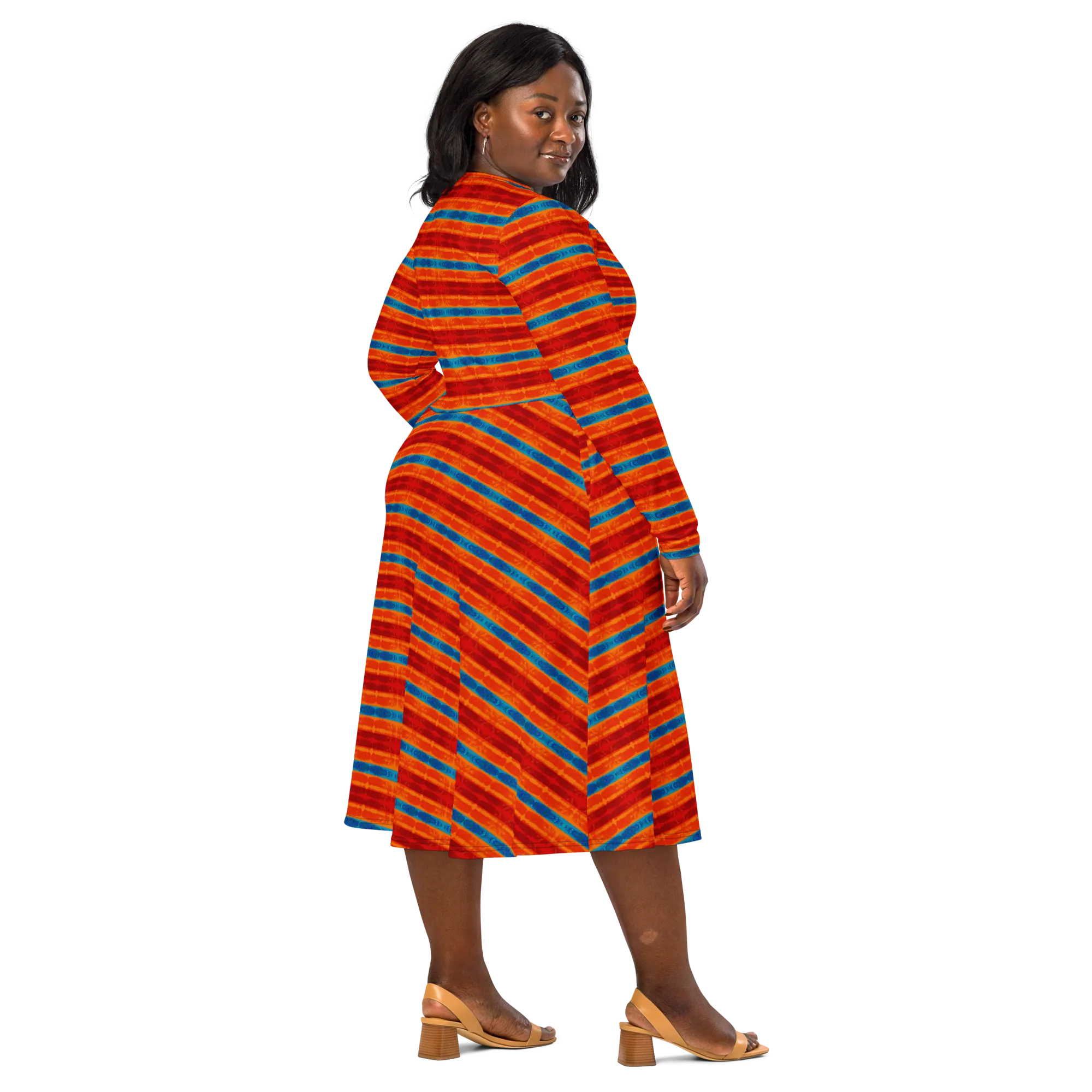 Long Sleeve Midi Dress (Her/Muliebris)(Rind#12 Rind Link Flip) RJSTH@Fabric12 RJTHS2022 RJS