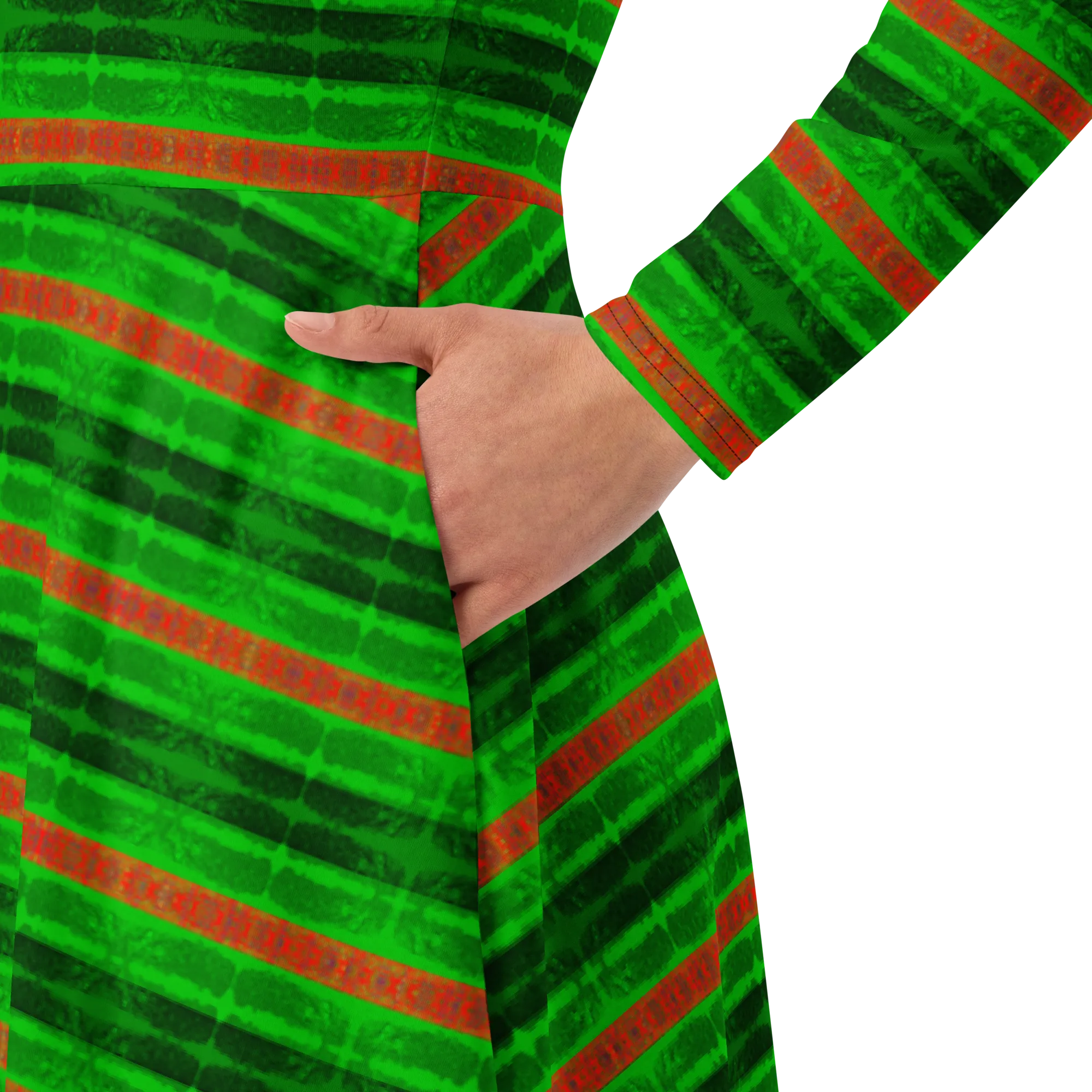 Long Sleeve Midi Dress (Her/Muliebris)(Rind#3 Rind Link Flip) RJSTH@Fabric#3 RJTHS2022 RJS