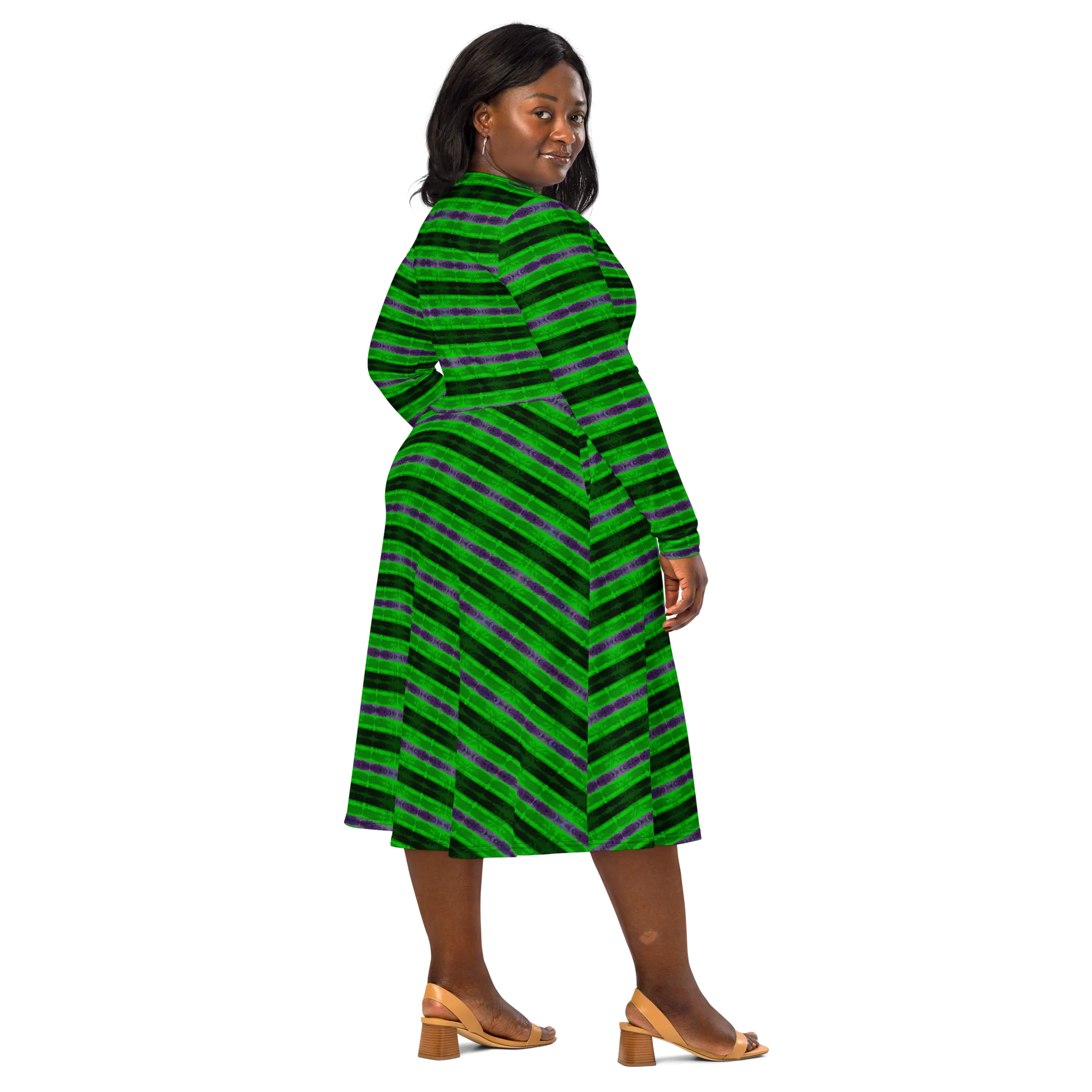 Long Sleeve Midi Dress (Her/Muliebris)(Rind#4 Rind Link Flip) RJSTH@Fabric#4 RJTHS2022 RJS