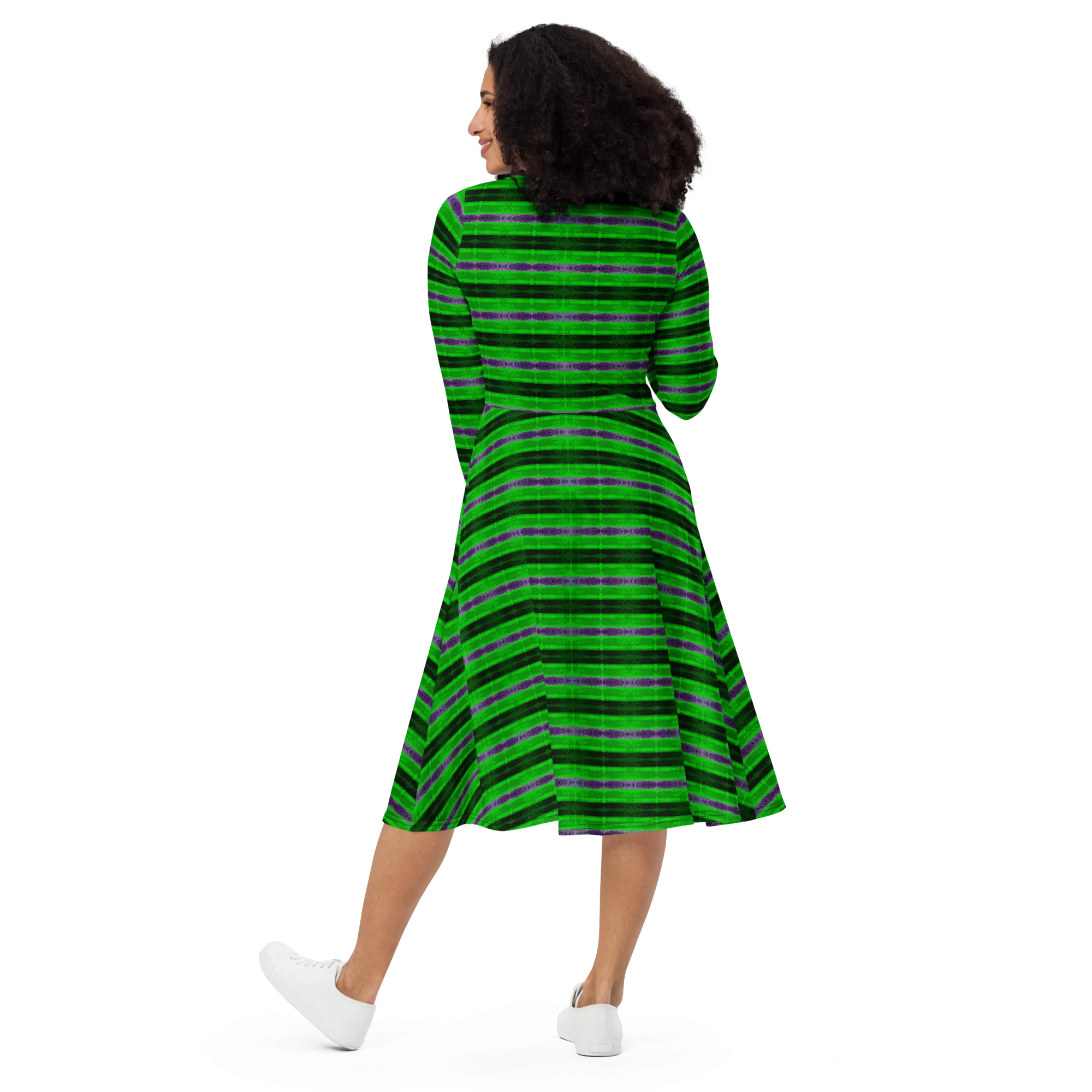 Long Sleeve Midi Dress (Her/Muliebris)(Rind#4 Rind Link Flip) RJSTH@Fabric#4 RJTHS2022 RJS