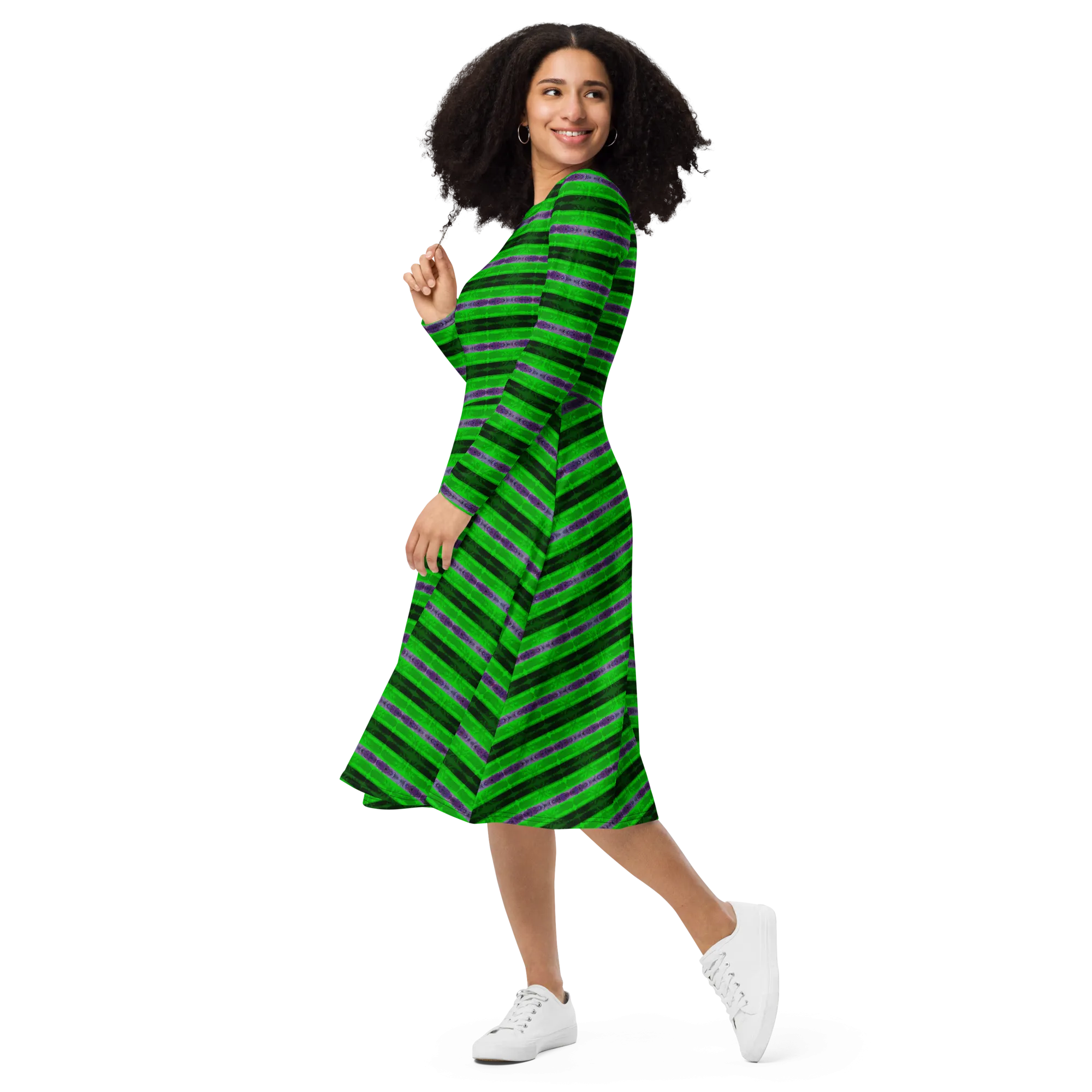 Long Sleeve Midi Dress (Her/Muliebris)(Rind#4 Rind Link Flip) RJSTH@Fabric#4 RJTHS2022 RJS