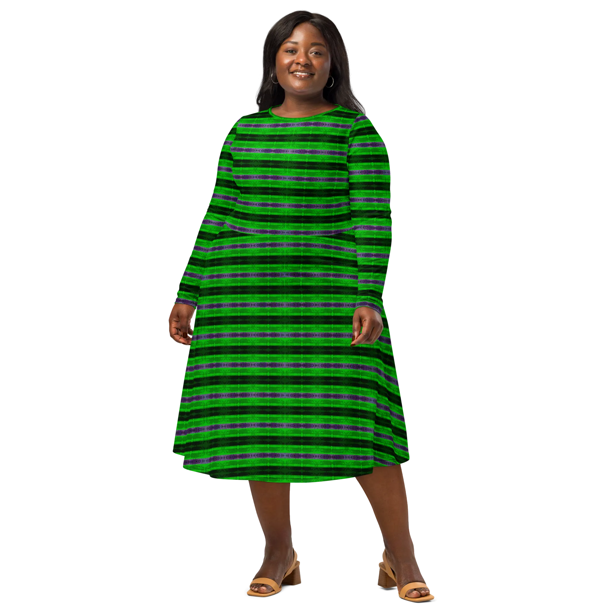 Long Sleeve Midi Dress (Her/Muliebris)(Rind#4 Rind Link Flip) RJSTH@Fabric#4 RJTHS2022 RJS