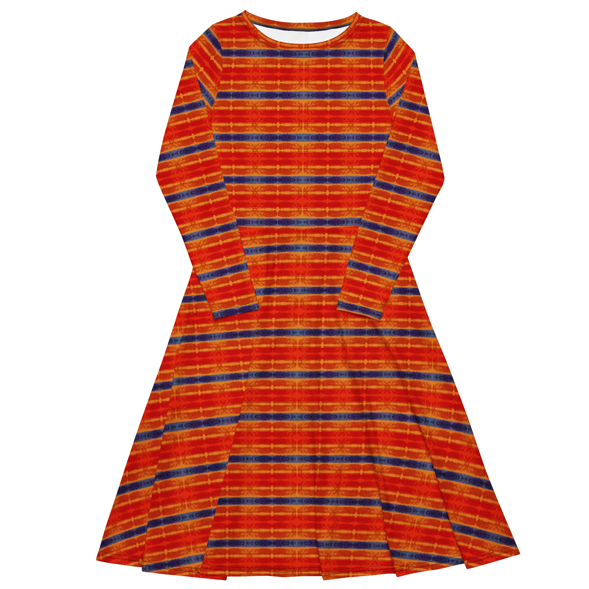 Long Sleeve Midi Dress (Her/Muliebris)(Rind#6 Rind Link Flip) RJSTH@Fabric#6 RJTHS2022 RJS