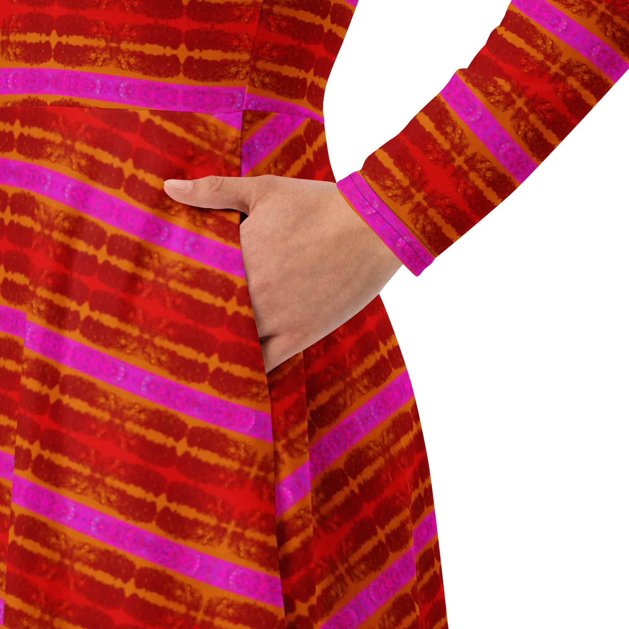 Long Sleeve Midi Dress (Her/Muliebris)(Rind#7 Rind Link Flip) RJSTH@Fabric#7 RJTHS2022 RJS