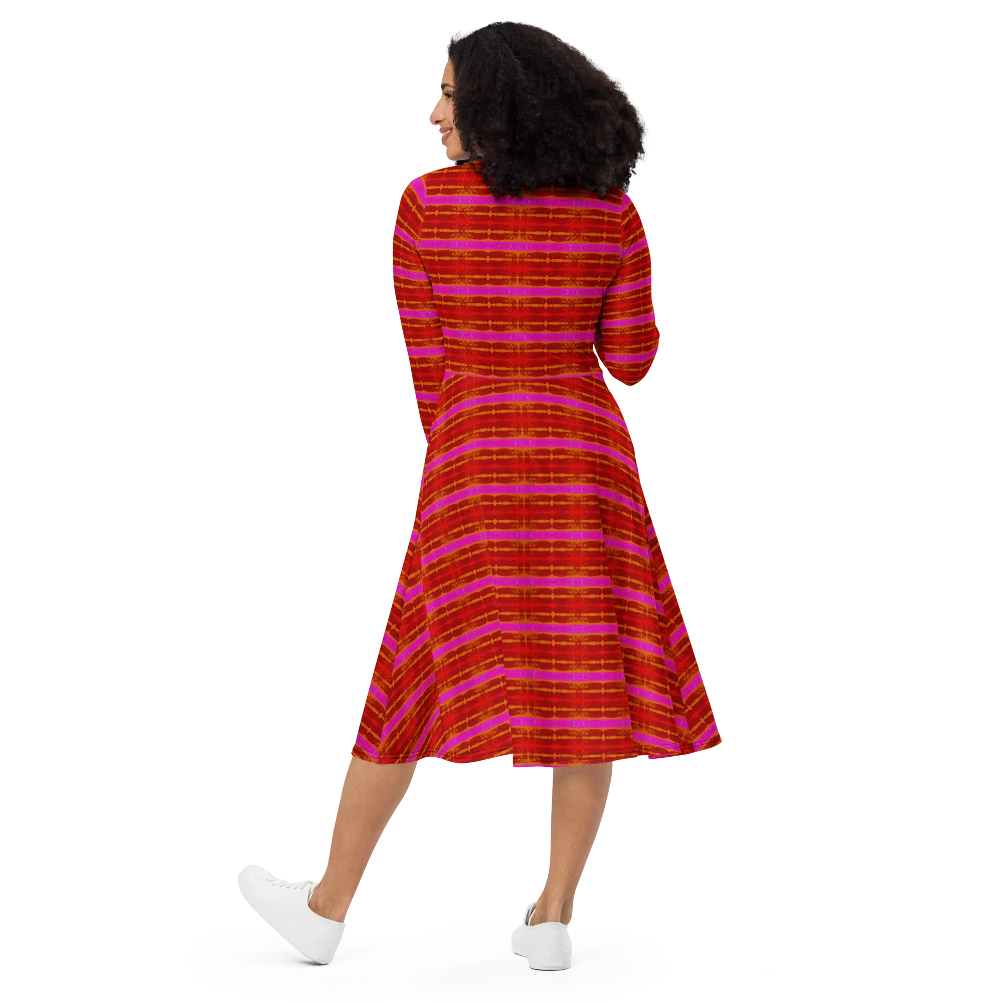 Long Sleeve Midi Dress (Her/Muliebris)(Rind#7 Rind Link Flip) RJSTH@Fabric#7 RJTHS2022 RJS