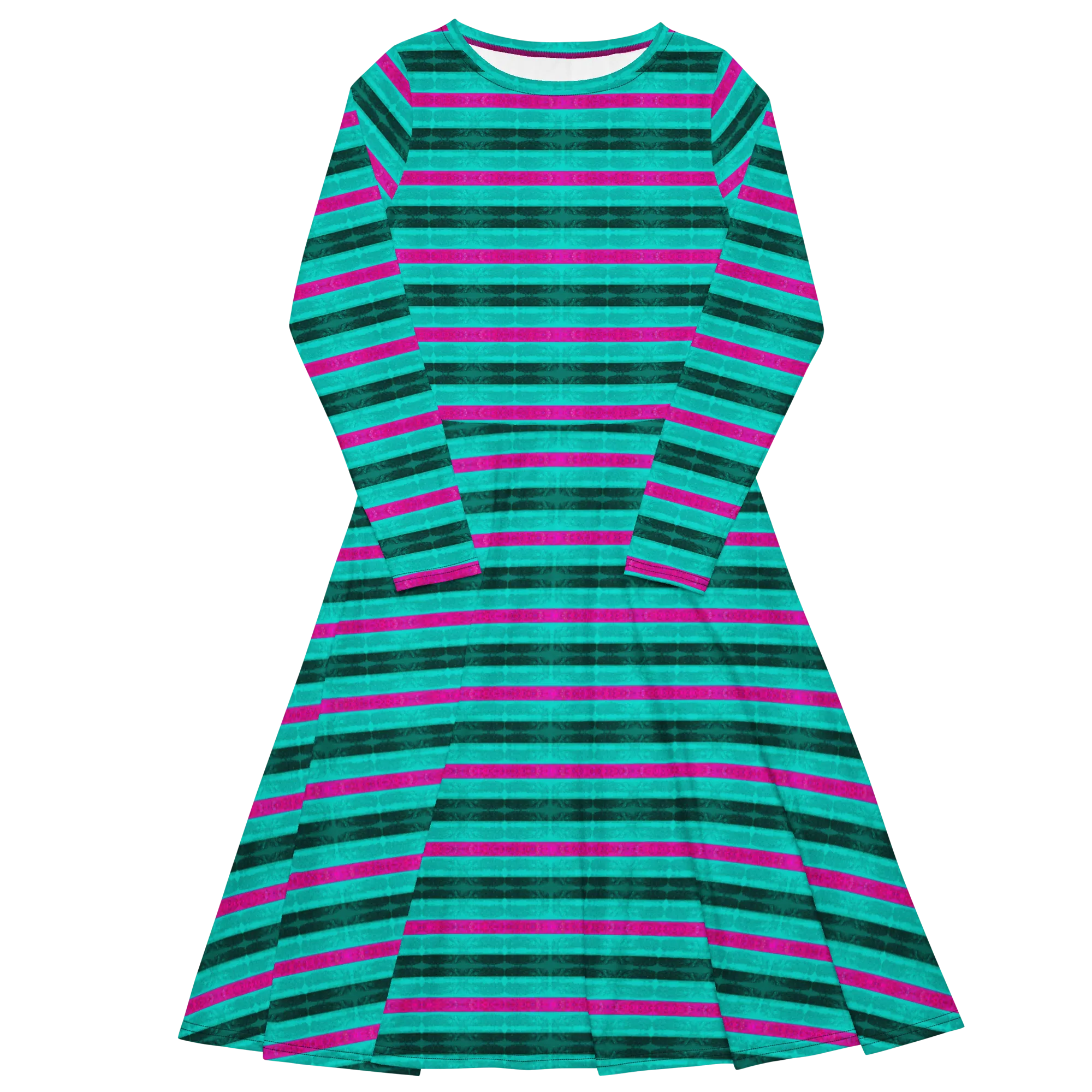Long Sleeve Midi Dress (Her/Muliebris)(Rind#8 Rind Link Flip) RJSTH@Fabric#8 RJTHS2022 RJS