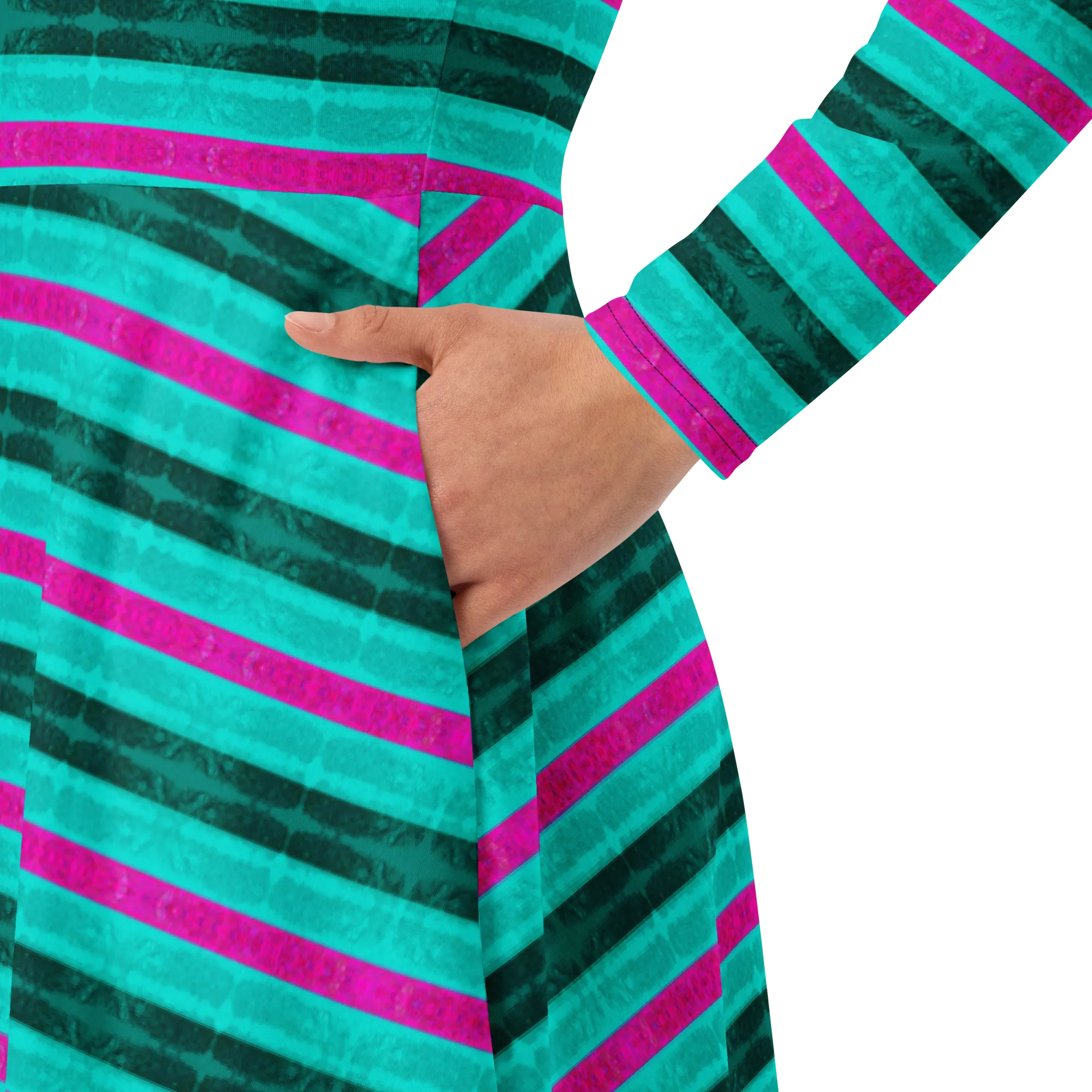Long Sleeve Midi Dress (Her/Muliebris)(Rind#8 Rind Link Flip) RJSTH@Fabric#8 RJTHS2022 RJS