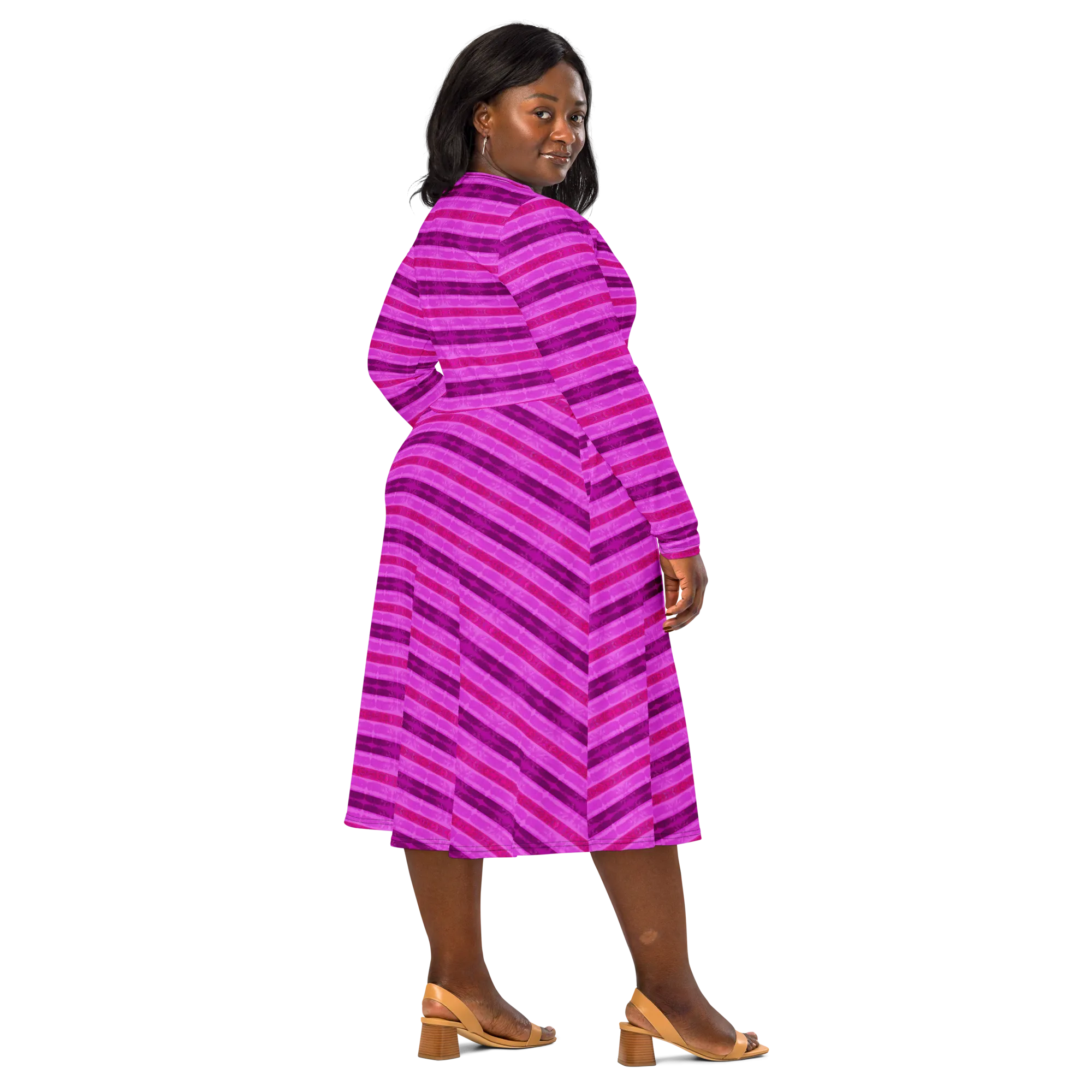 Long Sleeve Midi Dress (Her/Muliebris)(Rind#9 Rind Link Flip) RJSTH@Fabric#9 RJTHS2022 RJS