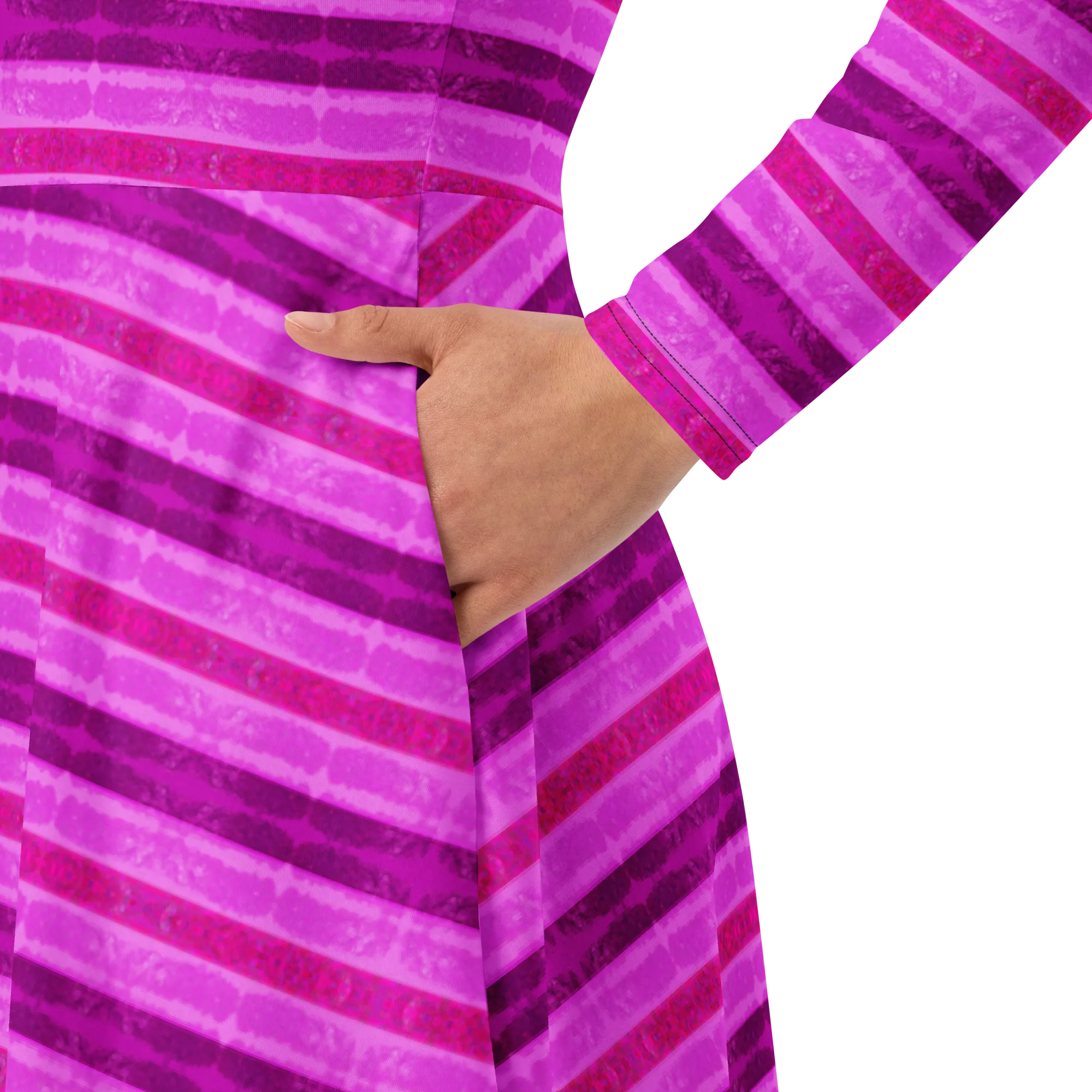 Long Sleeve Midi Dress (Her/Muliebris)(Rind#9 Rind Link Flip) RJSTH@Fabric#9 RJTHS2022 RJS