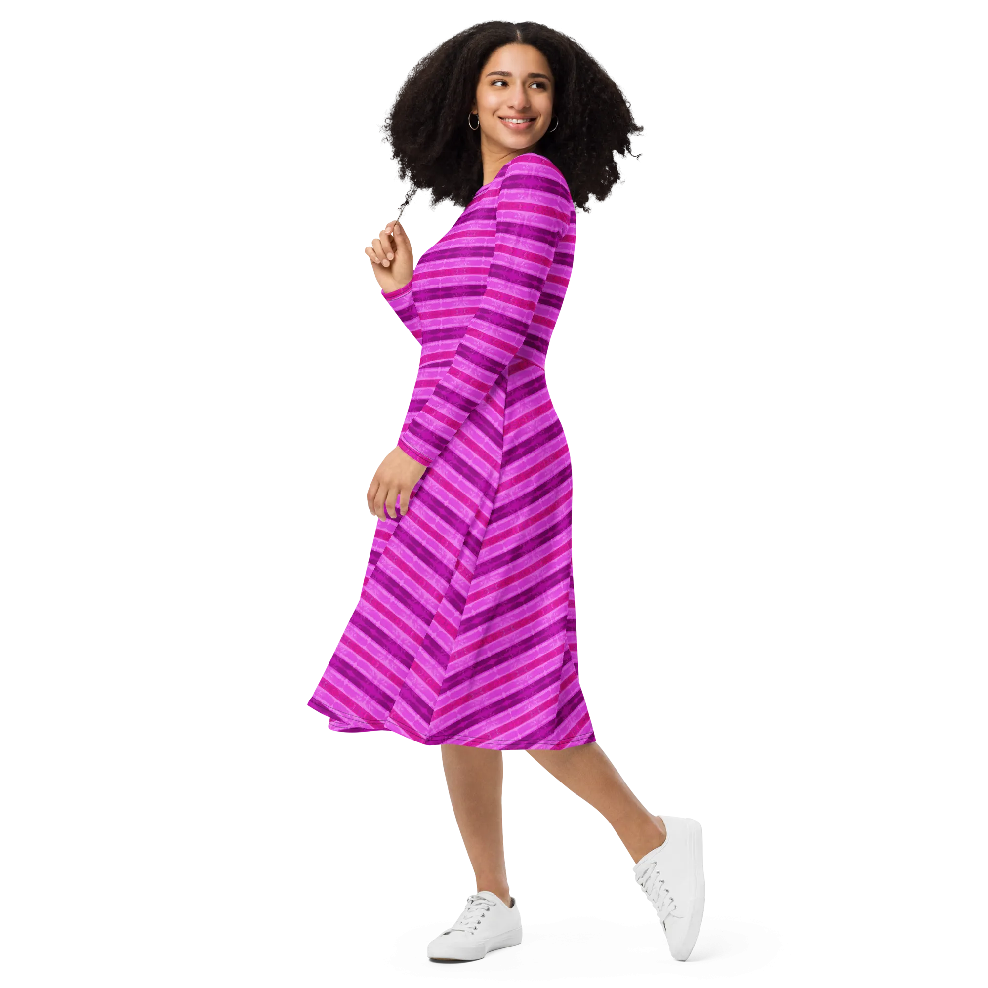 Long Sleeve Midi Dress (Her/Muliebris)(Rind#9 Rind Link Flip) RJSTH@Fabric#9 RJTHS2022 RJS