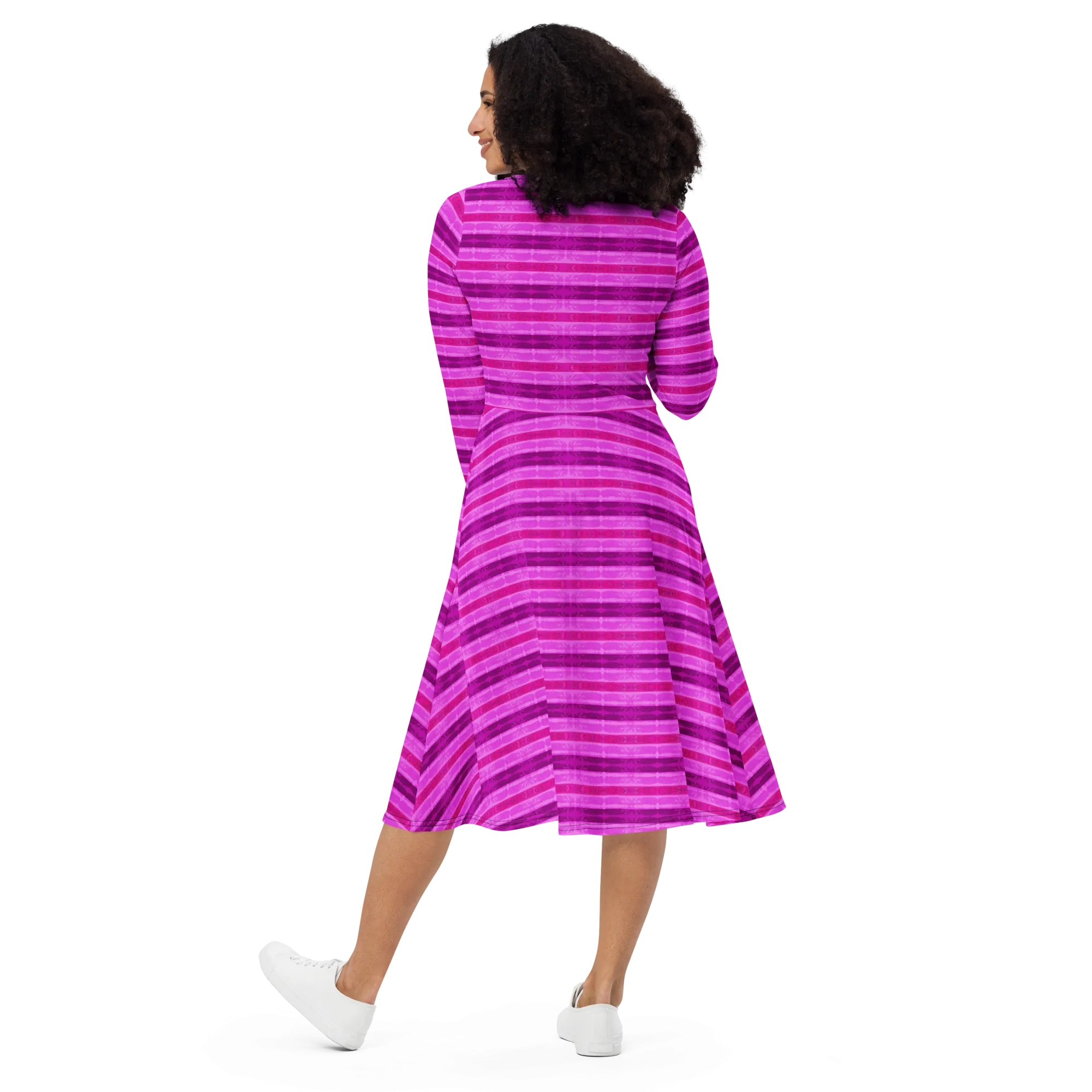 Long Sleeve Midi Dress (Her/Muliebris)(Rind#9 Rind Link Flip) RJSTH@Fabric#9 RJTHS2022 RJS