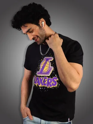 Los Angeles Lakers: Logo Drip T-Shirt - Black