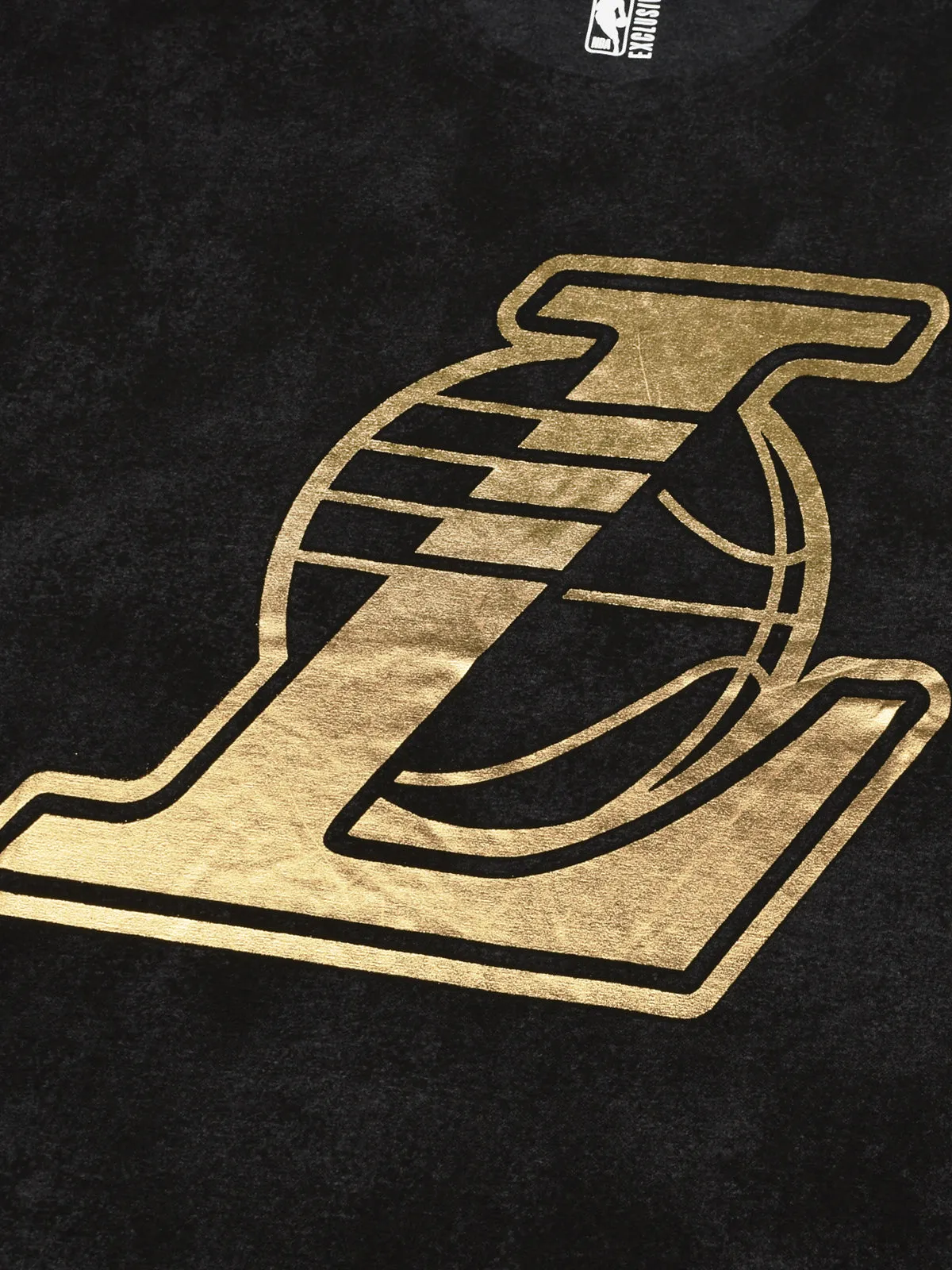 Los Angeles Lakers: Logo Oversized T Shirt - Anthra Melange