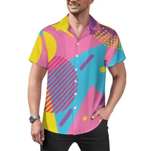 LOUD 90s Wallpaper Print Cuban collar shirt