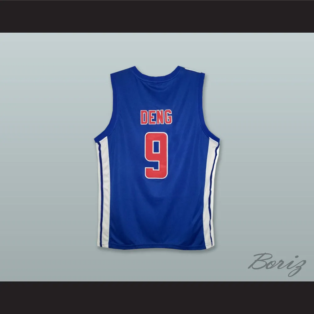 Luol Deng 9 Great Britain National Team Blue Basketball Jersey