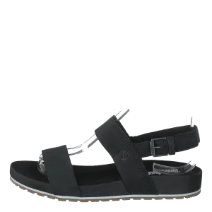 Malibu Waves 2 Band Sandal Black