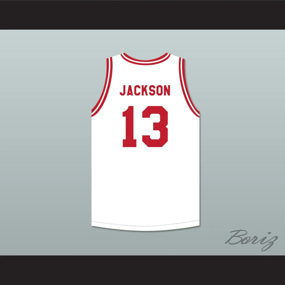 Mark Jackson 13 Push Excel Pro Basketball Classic White Basketball Jersey 1988 Charity Event