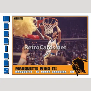 Marquette Warriors The McGuire Years RetroCards Set • series 2