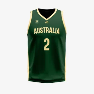 Matisse Thybulle Australian Boomers 2023 FIBA Basketball World Cup Jersey - Green