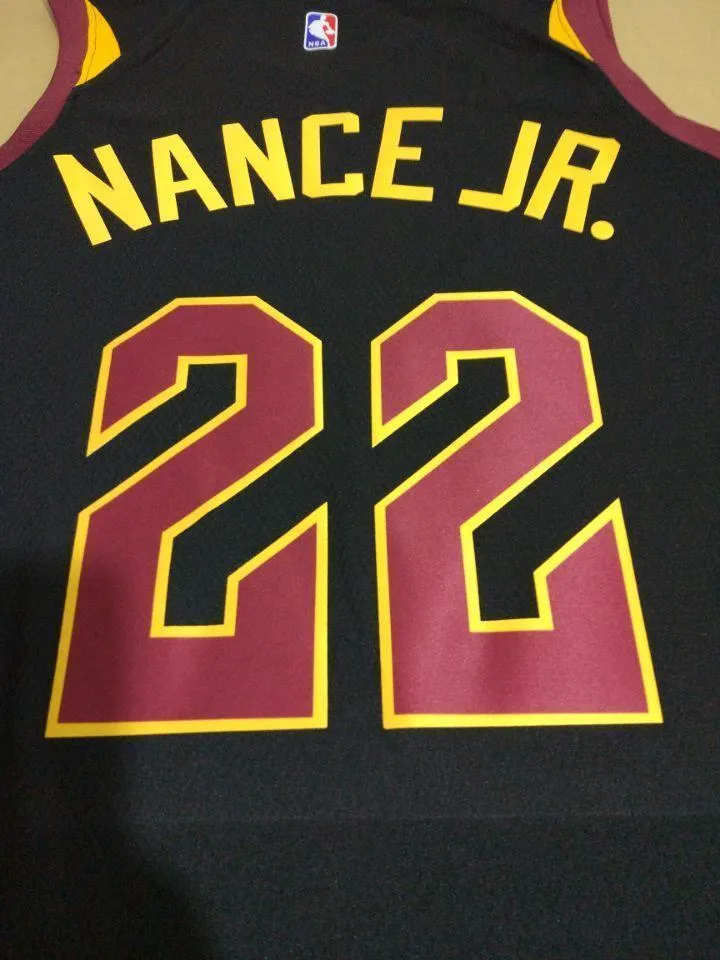 Men 22 Larry Nance Jr. Jersey Black Cleveland Cavaliers Jersey Fanatics