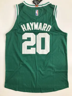 Men Gordon Hayward Jersey Green Boston Celtics Authentic Player