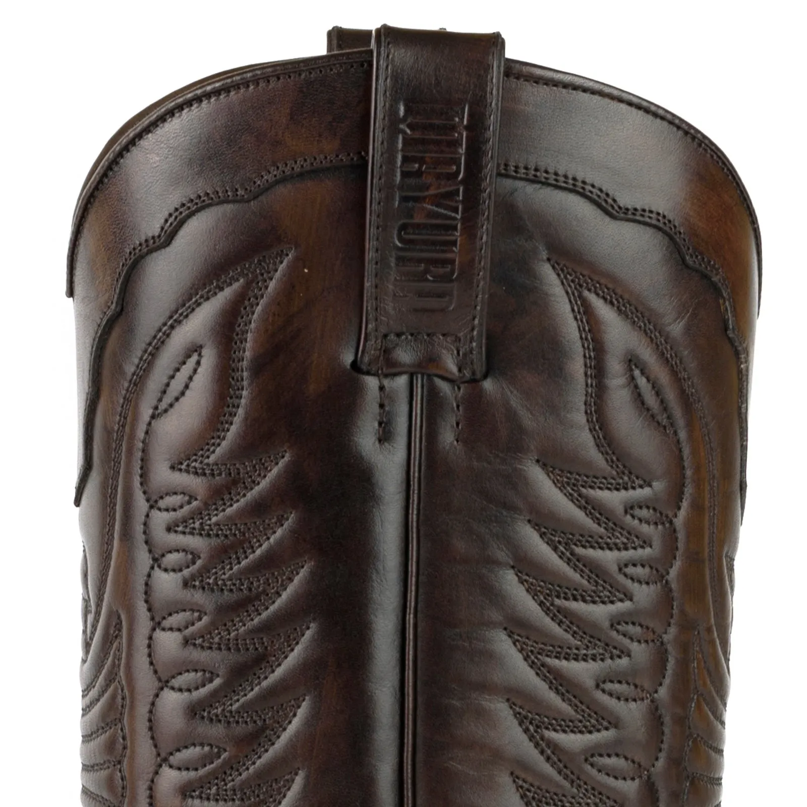 Men's Biker Motard Boots 2471 Handmade Dark Brown Leather