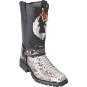 Men’s Los Altos Python Biker Boots