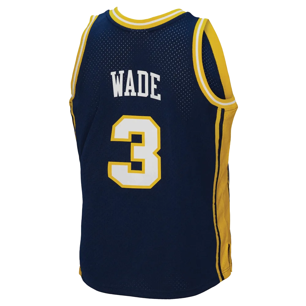 Men's Mitchell & Ness Men's Marquette Golden Eagles Dwyane Wade #3 Blue 2002-03 Swingman Throwback Jersey