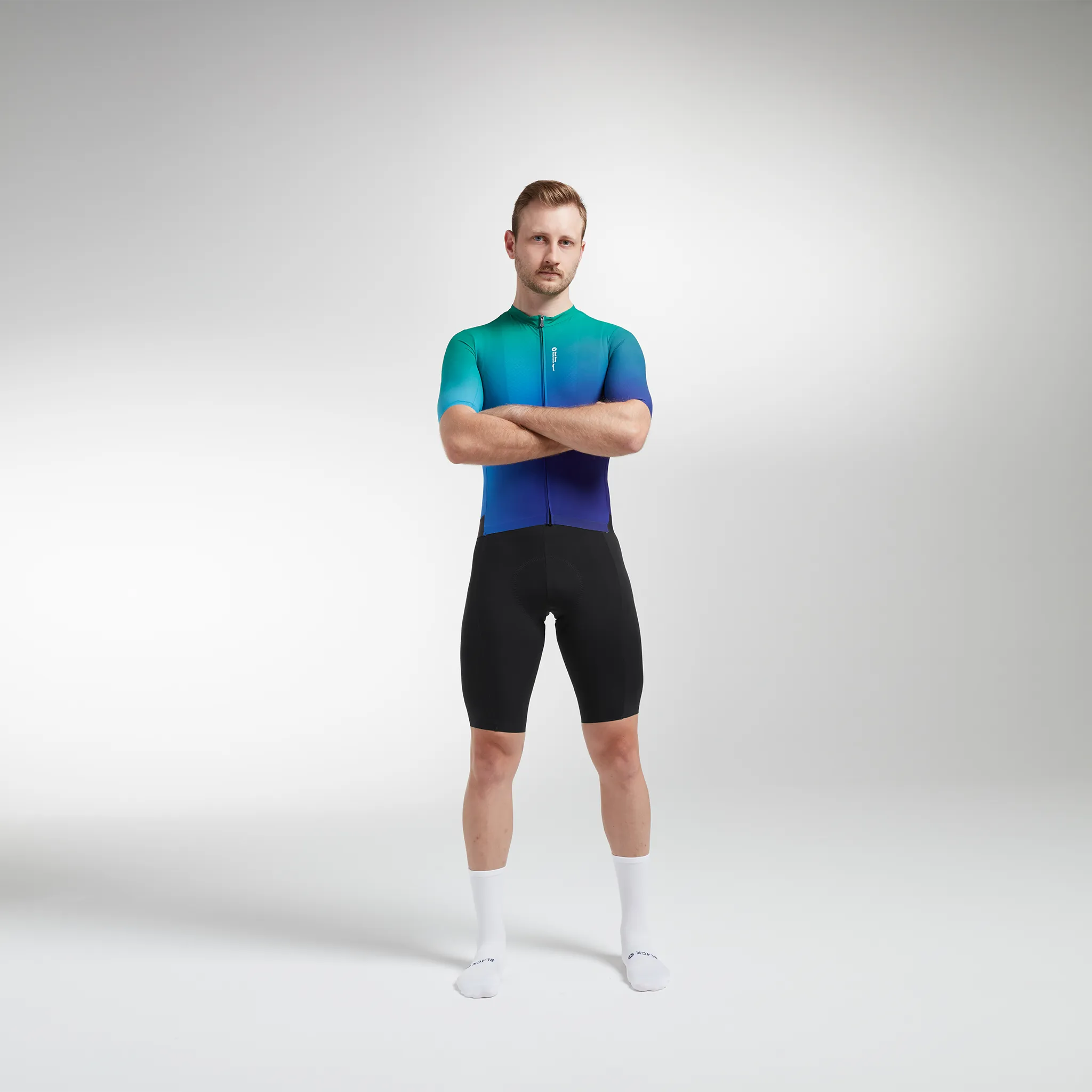 Men's Racing Climbers SS Jersey - Atlantis Blue Glaze