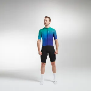 Men's Racing Climbers SS Jersey - Atlantis Blue Glaze