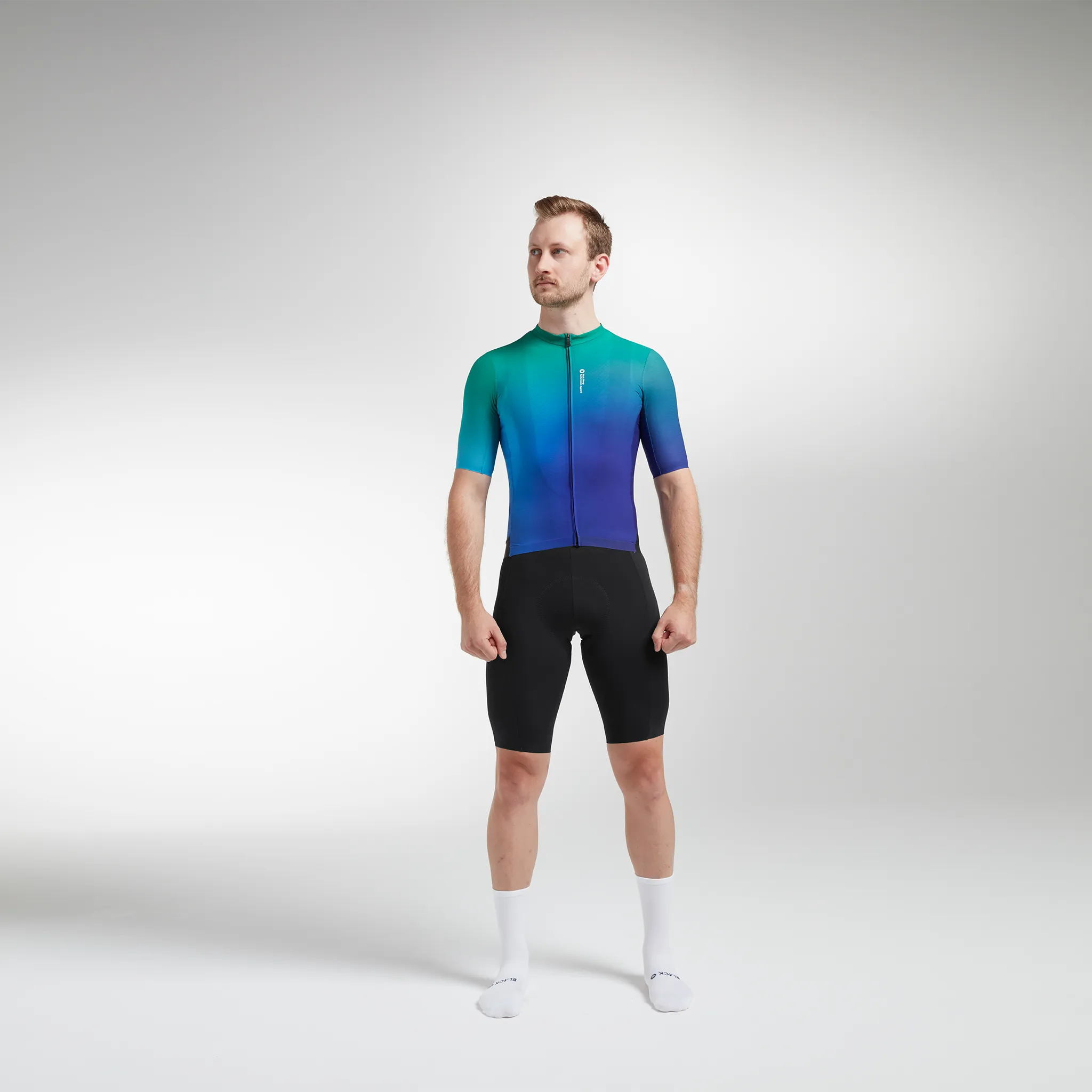 Men's Racing Climbers SS Jersey - Atlantis Blue Glaze
