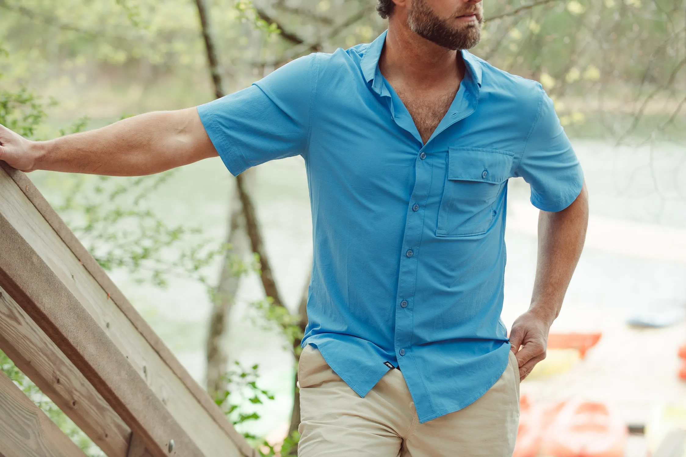 Men's Rivers Short Sleeve Woven Shirt