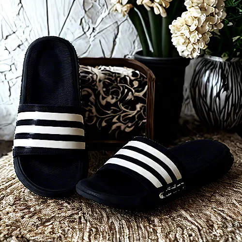 Men's Sripe Outer Wear Summer Slide