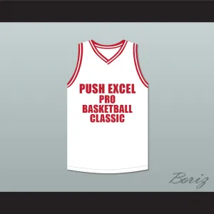 Michael Jordan 23 Push Excel Pro Basketball Classic White Basketball Jersey 1988 Charity Event
