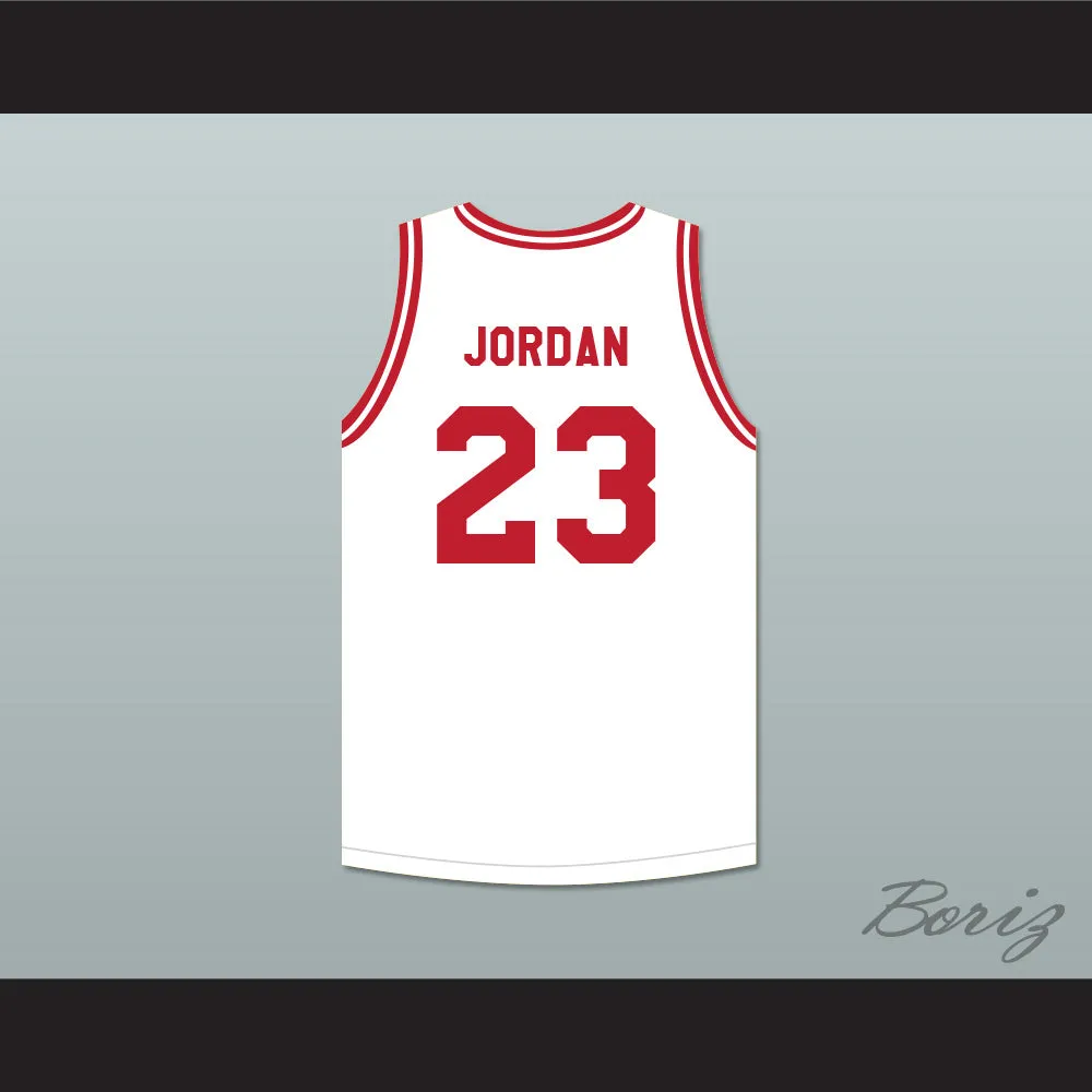 Michael Jordan 23 Push Excel Pro Basketball Classic White Basketball Jersey 1988 Charity Event