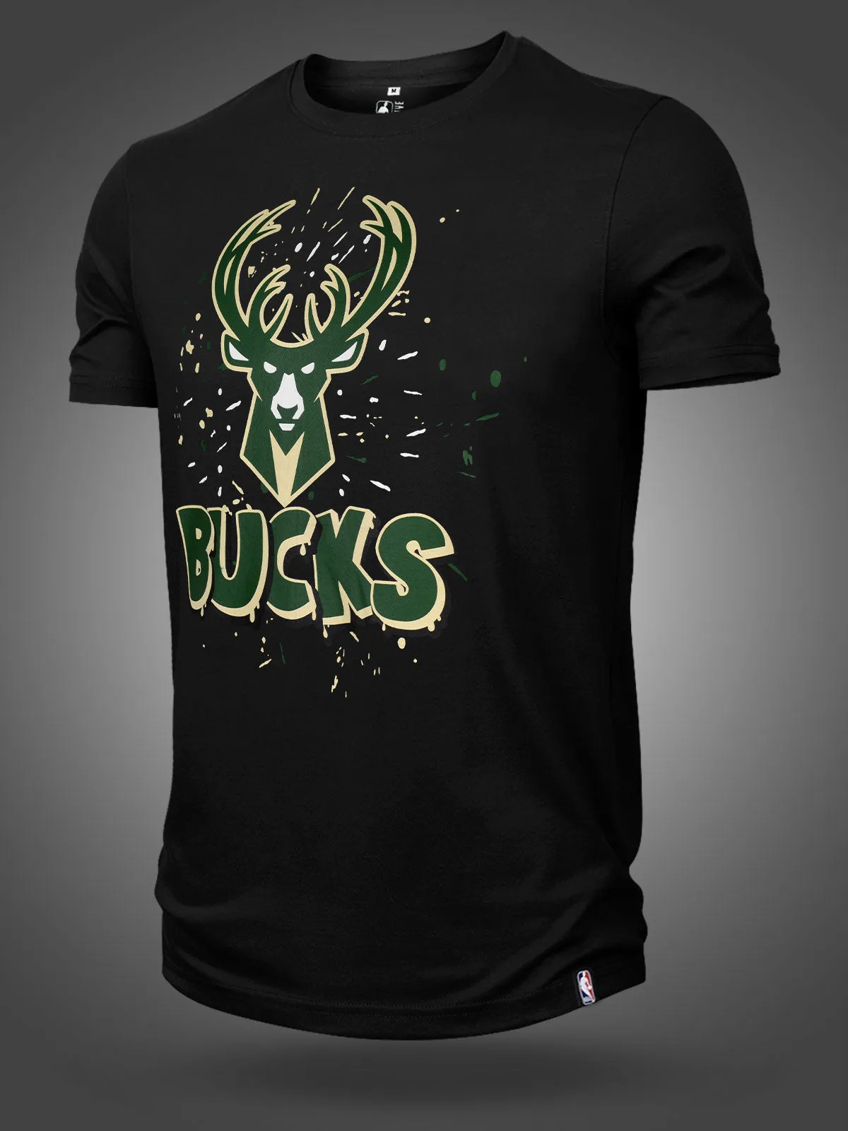 Milwaukee Bucks: Logo Drip T-Shirt - Black