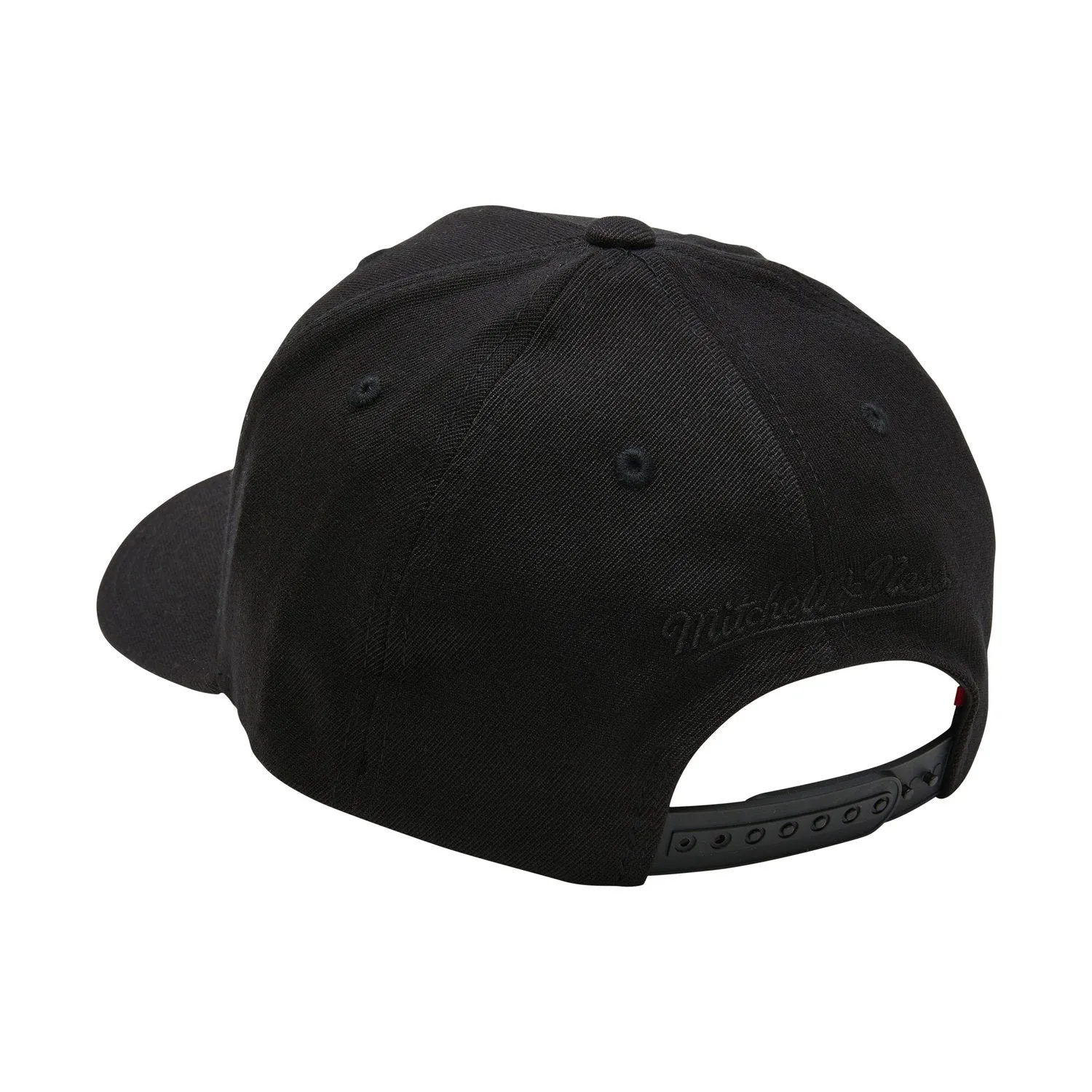 MITCHELL & NESS TORONTO RAPTORS BLACK TEAM LOGO 5 PANEL CLASSIC RED SNAPBACK